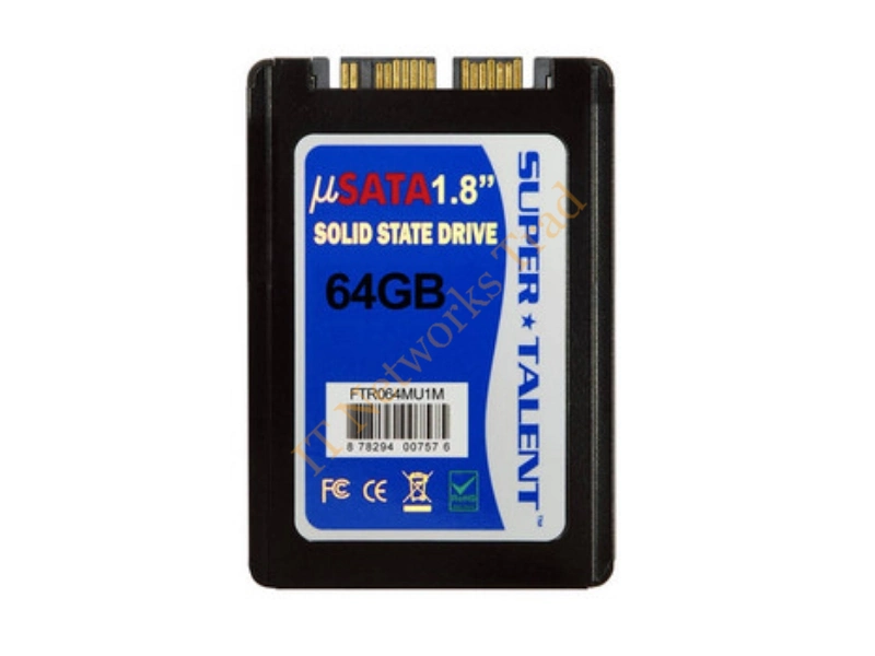 FEU064MD1X Super Talent DuraDrive ZT4 64GB 1.8 inch IDE Solid State Drive (MLC) SSD Storage