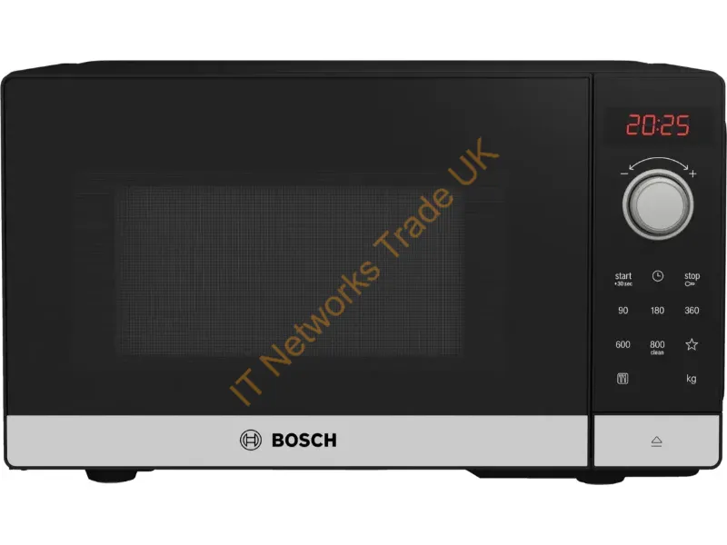FFL023MS2 - Bosch Serie 2 FFL023MS2 microwave Black, Stainless steel Solo microwave Countertop 20 L 800 W