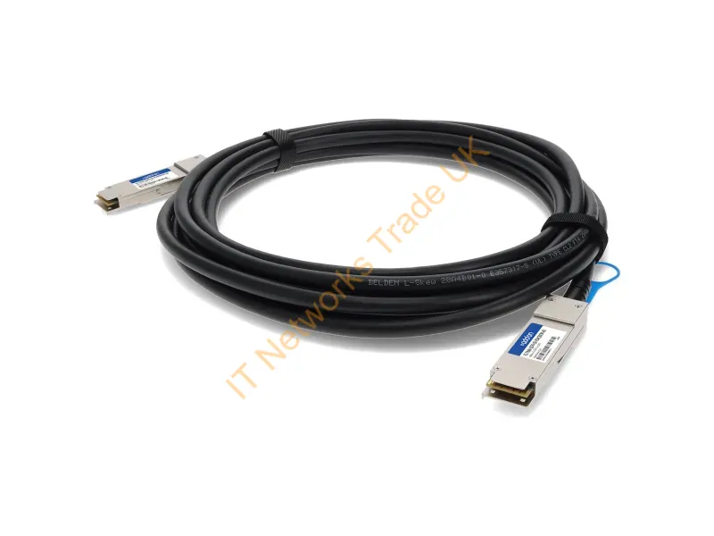 FG-TRAN-QSFP+SR-PDAC50CM-AO - Addon Networks Fg-Tran-Qsfp+Sr-Pdac50Cm-Ao Infiniband/Fibre Optic Cable 19.7" (0.5 M) Black, Silver