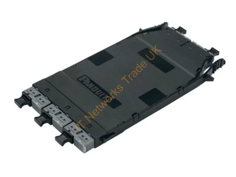 FH4ZU-24-NMNMB - Panduit Fh4Zu-24-Nmnmb Fiber Optic Adapter Mpo/Mpo Black