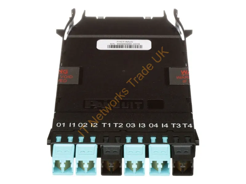 FHCT-5ZUC - Panduit Fhct-5Zuc Fiber Optic Adapter Lc/Lc 1 Pc(S) Aqua Color, Black
