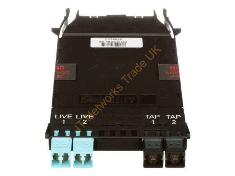 FHCT-5ZUFB - Panduit Fhct-5Zufb Fiber Optic Adapter Lc/Lc 1 Pc(S) Aqua Color, Black