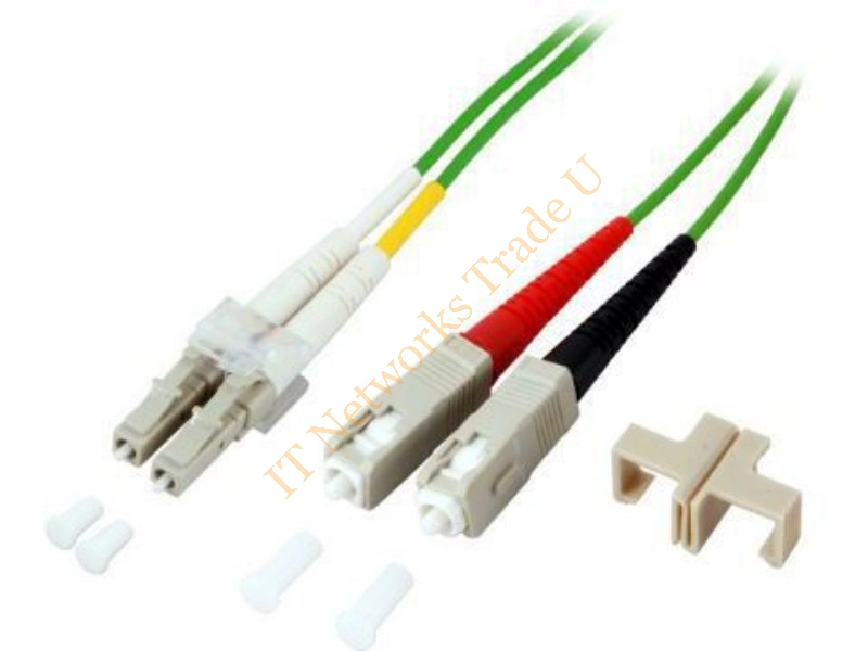 Microconnect FIB561005 5m LC/UPC SC/UPC OM5 Green fiber optic cable