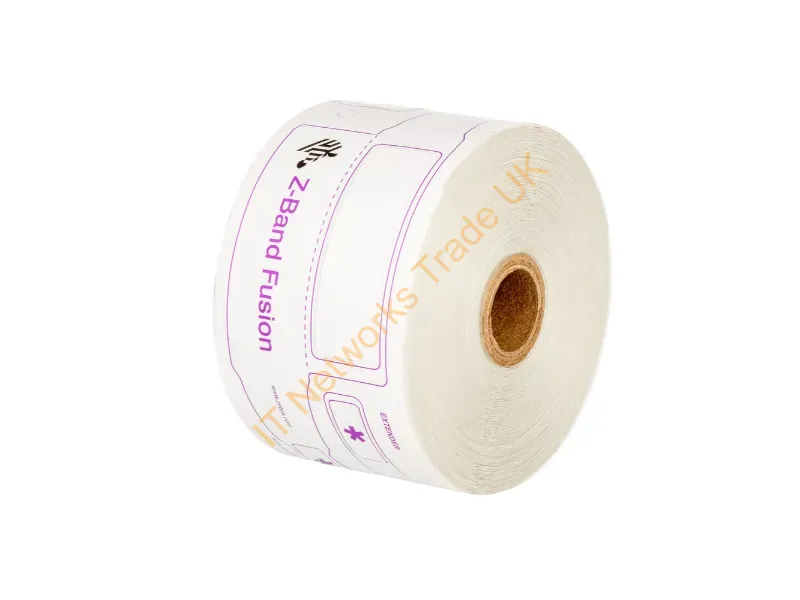 FID-ADULT-L3-1-200T - Zebra Zebra Dt Adult Adhesive Wristband Polypropylene/Polyester (2.75" X 0.875" Label) (1" Core)