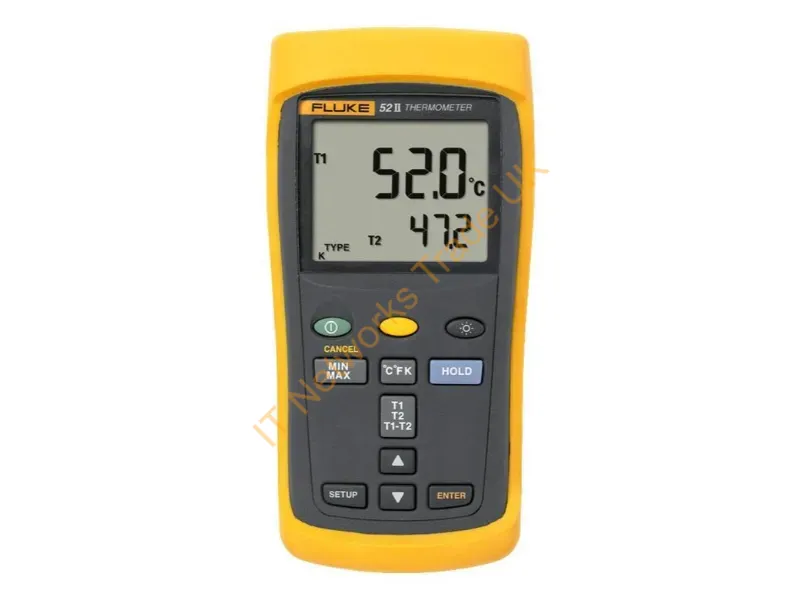 FLUKE-52-260HZ - Fluke Dual Input Thermometer, 60Hznoise Rejection