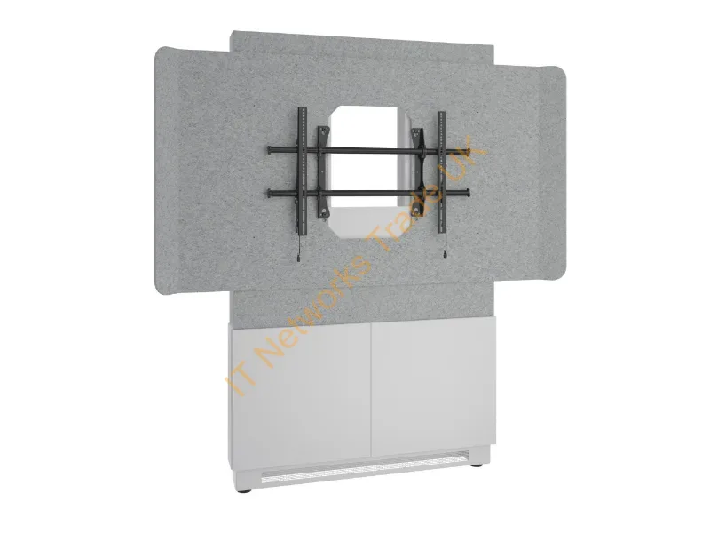 FM-DS-4875FW-BD8W - Middle Atlantic Products Fm-Ds-4875Fw-Bd8W Tv Mount 65" Gray, Silver, White