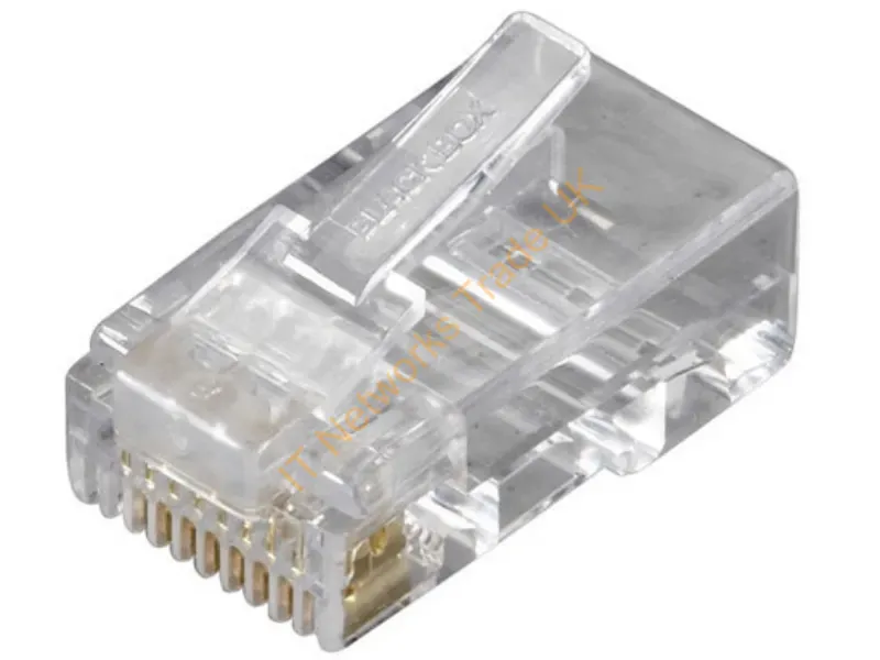 FMTP6-R2-100PAK - Black Box Rj-45, 100-Pack Rj45 Transparent
