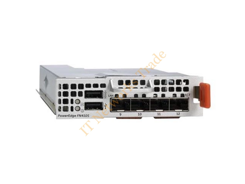 FN410T Dell Quad Port RJ-45 10Gb/s 100m I/O Aggregator Module for PowerEdge FX2 Enclosure Server Accessory