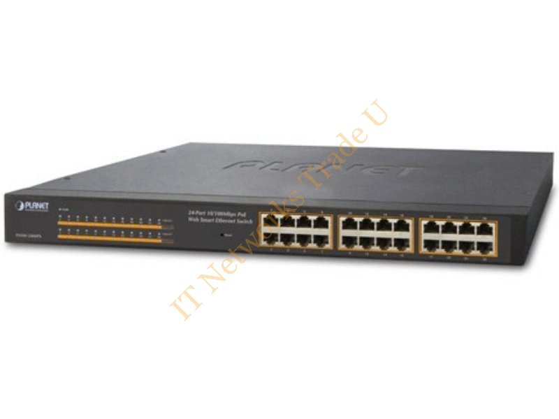FNSW-2400PS - Planet FNSW-2400PS L2 Fast Ethernet (10/100) Power over Ethernet (PoE) 1U Black network switch