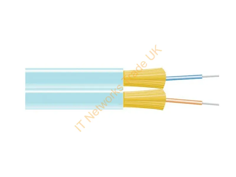 FOBC55-ZPM3-AQ-02F-500 - Black Box Fobc55-Zpm3-Aq-02F-500 Infiniband/Fibre Optic Cable 6000" (152.4 M) Ofnp Aqua Color
