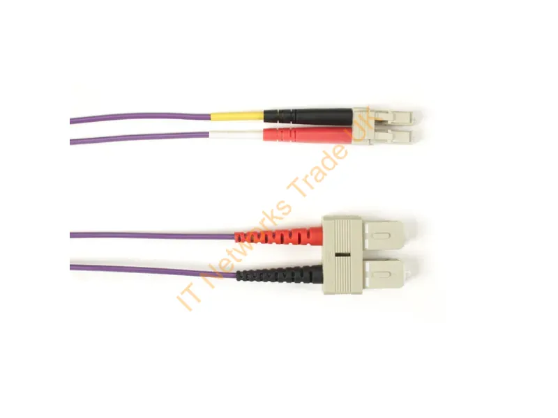 FOCMP10-005M-SCLC-VT - Black Box Focmp10-005M-Sclc-Vt Infiniband/Fibre Optic Cable 196.9" (5 M) Sc Lc Ofnp Purple