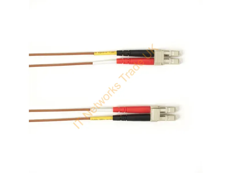 FOCMP10-008M-LCLC-BR - Black Box 8M, 2Xlc Infiniband/Fibre Optic Cable 315" (8 M) Lc Ofnp Om3 Brown