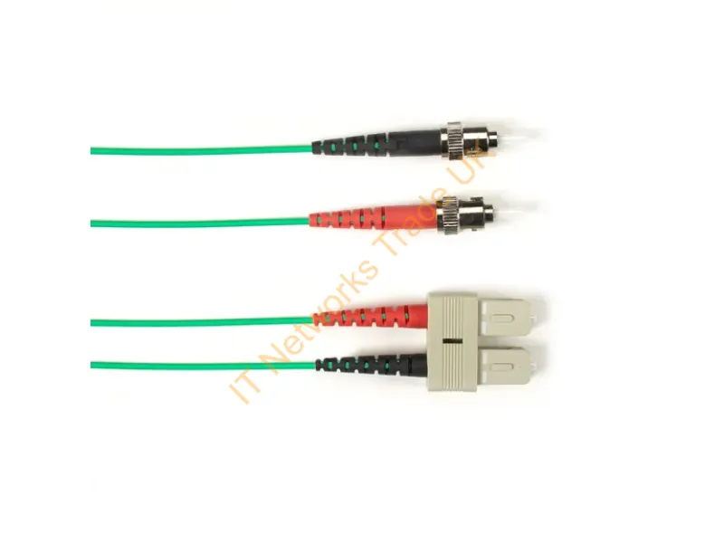 FOCMPM4-005M-STSC-GN - Black Box Focmpm4-005M-Stsc-Gn Infiniband/Fibre Optic Cable 196.9" (5 M) St Sc Ofnp Om4 Green