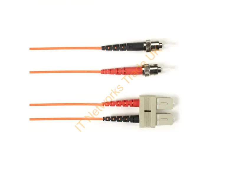 FOCMR62-STSC-OR-30 - Black Box Focmr62-Stsc-Or-30 Fiber Optic Cable 358.3" (9.1 M) St Sc Ofnr Om1 Orange