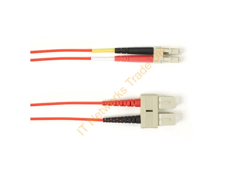 FOLZH62-015M-SCLC-RD - Black Box Folzh62-015M-Sclc-Rd Infiniband/Fibre Optic Cable 590.6" (15 M) Sc Lc Om1 Red