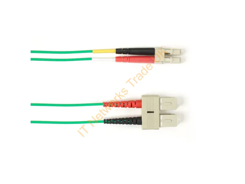 FOLZHM4-005M-SCLC-GN - Black Box Folzhm4-005M-Sclc-Gn Infiniband/Fibre Optic Cable 196.9" (5 M) Sc Lc Green