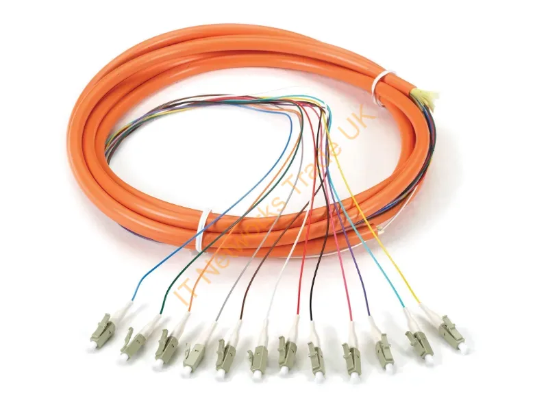 FOPT50M1-LC-12OR-3 - Black Box Fopt50M1-Lc-12Or-3 Infiniband/Fibre Optic Cable 118.1" (3 M) 12X Lc Ofnr Om1 Orange