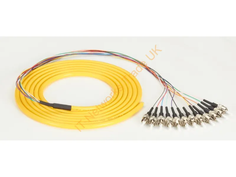 FOPT50S1-ST-12YL-3 - Black Box Fopt50S1-St-12Yl-3 Infiniband/Fibre Optic Cable 118.1" (3 M) 12X St Ofnr Os2 Yellow