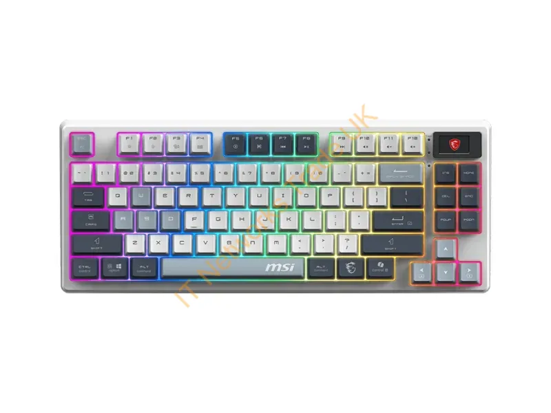 FORGEGK600B - Msi Forge Gk600 Tkl Wireless Sky Keyboard Gaming Usb + Bluetooth Qwerty Uk English Blue, White