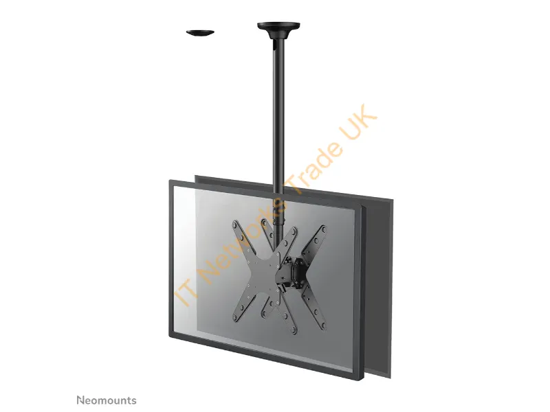 FPMA-C340DBLACK - Neomounts FPMA-C340DBLACK Dual monitor/TV mount ceiling 32-75" h 106-156 cm