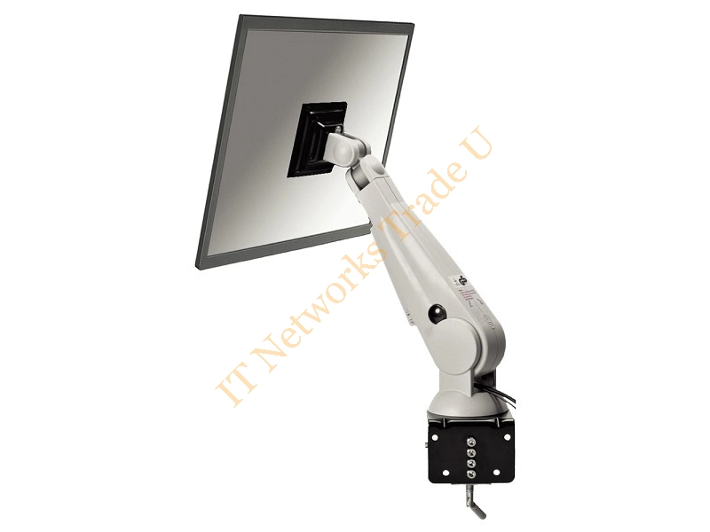 FPMA-D100 - Newstar Tilt/Turn/Rotate Desk Mount (clamp) for 10-30" Monitor Screen, Height Adjustable (gas spring) Grey Monitor Accessory