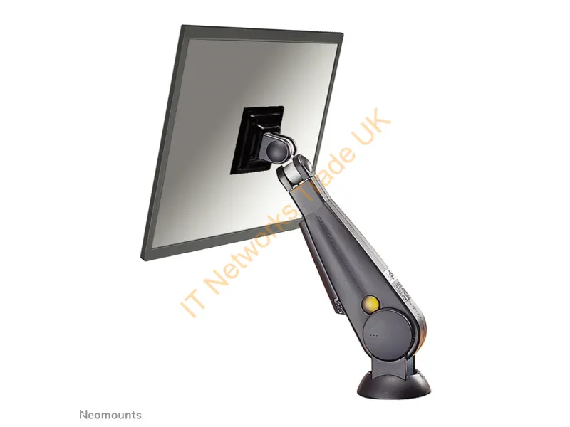 FPMA-D200BLACK - Newstar Tilt/Turn/Rotate Desk Mount (grommet) for 10-30" Monitor Screen, Height Adjustable (gas spring) Black Monitor Accessory