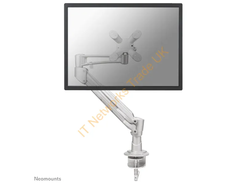 FPMA-D940HC - Newstar Full Motion Desk Mount (clamp) for 10-37" Monitor Screen, Height Adjustable (gas spring) Silver Monitor Accessory