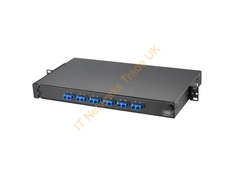 FPR012SCM - Hubbell Premise Wiring 12-Port Rack-Mt Fiber Panelloaded W/6 Sc Duplex Adapterssm/Mm