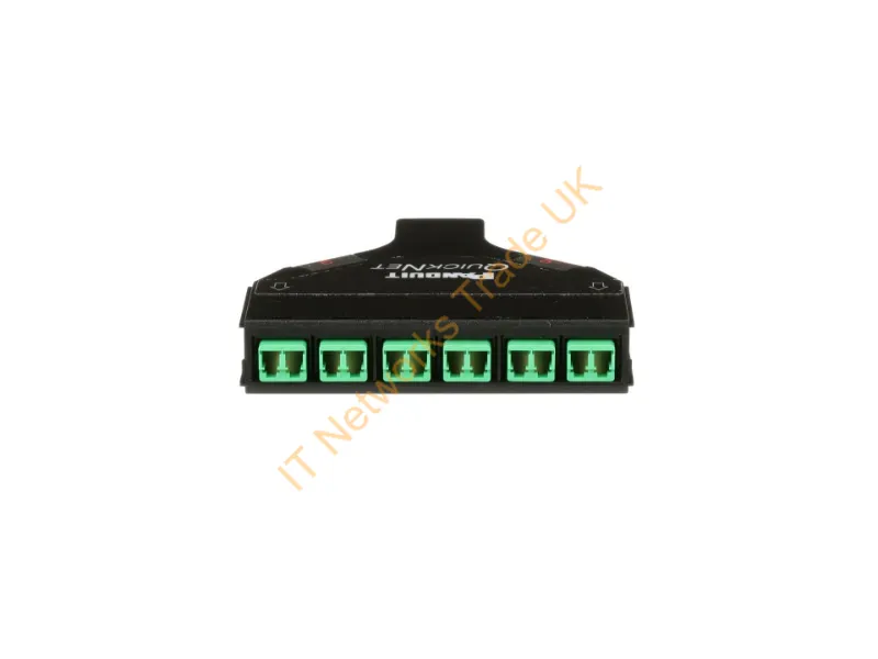 FQ9N-12-LAAS - Panduit Fq9N-12-Laas Fiber Optic Adapter Lc/Mpo 1 Pc(S) Black