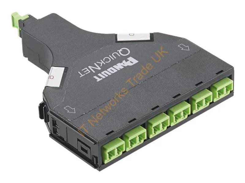 FQWA-12-10U - Panduit Fqwa-12-10U Fiber Optic Adapter Lc/Mpo 1 Pc(S) Black, Lime