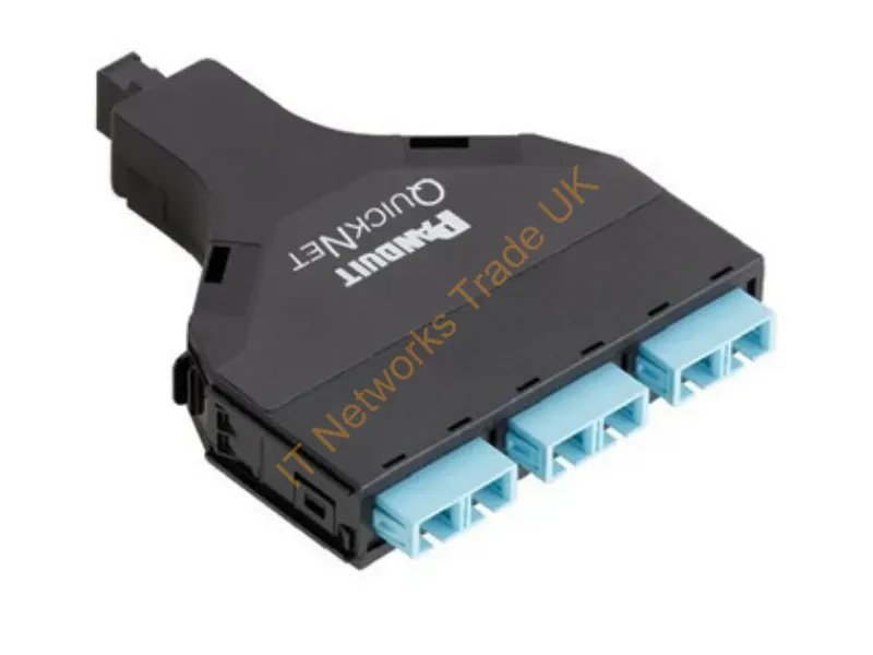 FQXN-06-03AS - Panduit Fqxn-06-03As Fiber Optic Adapter Sc/Mpo Aqua Color, Black