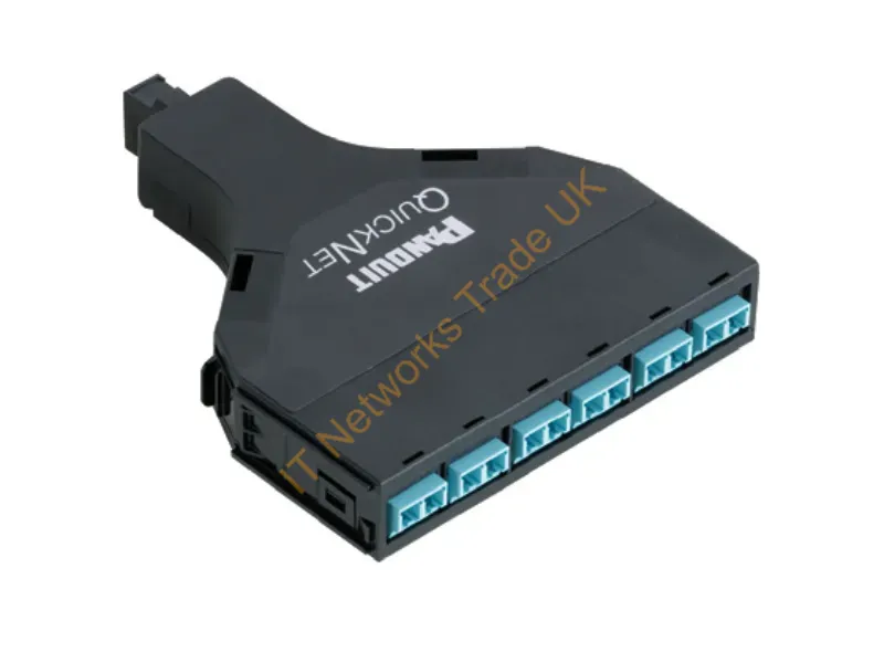 FQZN-12-10B2 - Panduit Fqzn-12-10B2 Fiber Optic Adapter Lc/Mpo 1 Pc(S) Aqua Color, Black