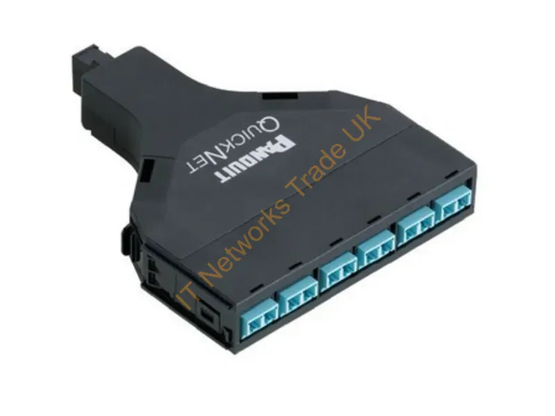 FQZO-06-03AS - Panduit Fqzo-06-03As Fiber Optic Adapter Lc/Mpo Aqua Color, Black