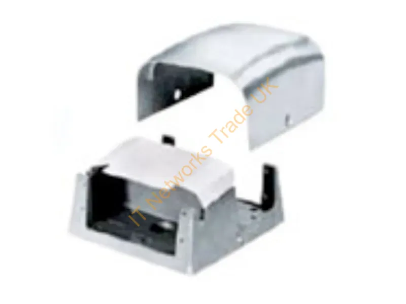 FR80AL - Hubbell Premise Wiring Frpt Pedestal, 2-G, Alum