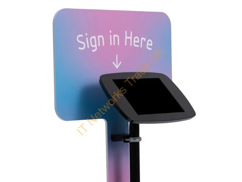 FS-BRD-B1-TA9P-MX - Bouncepad Original Floorstanding + Branding Board (inc USB Cable) | Covered Front Camera and Home Button | Black | Samsung Galaxy Tab A9+ and A11+ 11-inch (2023 2025)