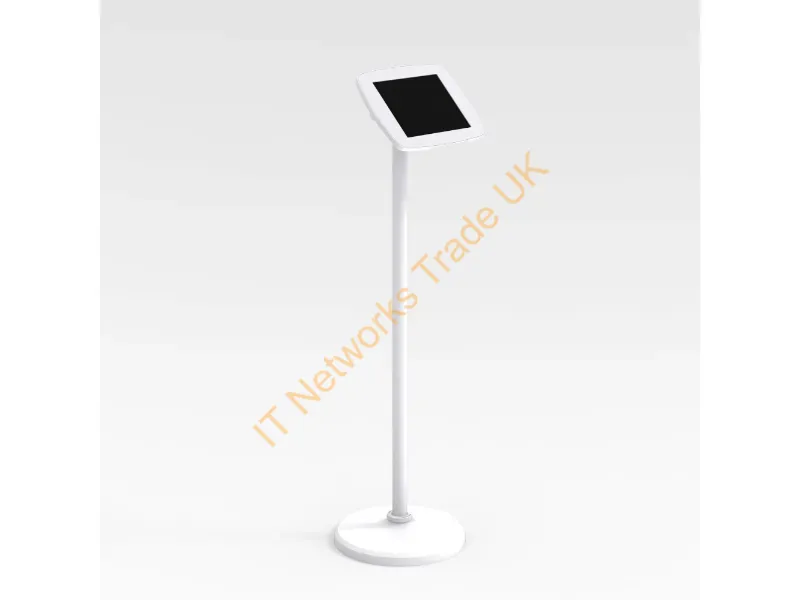 FS-W1-PM1-MD - Bouncepad Floorstanding | Apple iPad Pro 1st Gen 9.7 (2016) | White | Covered Front Camera and Home Button |