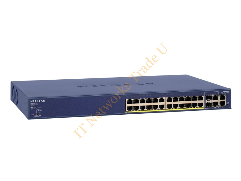 FS728TP-100EUS - Netgear FS728TP-100EUS Managed network switch Fast Ethernet (10/100) Power over Ethernet (PoE) Blue network switch