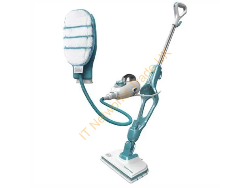 FSMH1351SM-QS - Black & Decker 9IN1 Steam-mop Steam mop 0.5 L 1300 W Turquoise, White