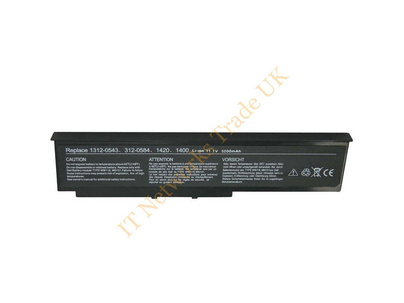 FT078 Dell 6-Cell Li-Ion Battery Laptop Battery