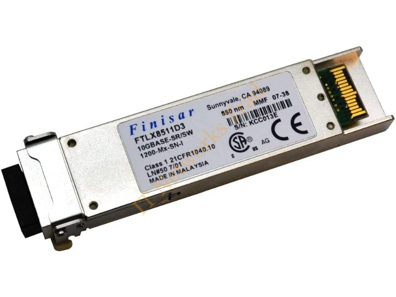 FTLX-8511D3 Finisar 10Gbps 10GBase-SR Multi-mode Fiber 300m 850nm Duplex LC Connector XFP Transceiver Module