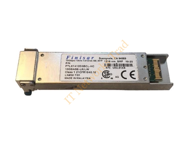 FTLX1412D3BCL Finisar Corporation 10Gb/s 10GBase-LR 1310nm 10Km XFP Optical Transceiver Module