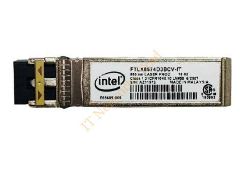 FTLX8574D3BCV-IT Intel 10GBase-SR/SW 850nm LC Connector SFP+ Transceiver Module