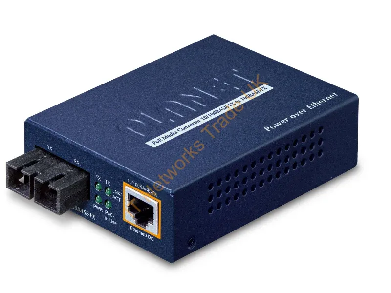 FTP-802 - Planet FTP-802 100Mbit/s 1310nm Multi-mode,Single-mode Black network media converter Networking