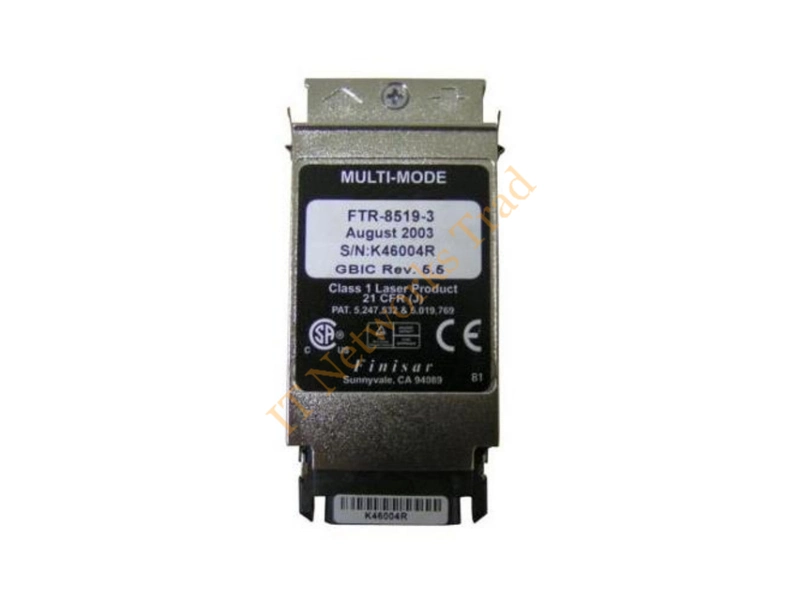 FTR-8519-3A Finisar 2.5Gbps 1000Base-SX Multi-mode Fiber Short Wave 550m 850nm SC Connector GBIC Transceiver Module