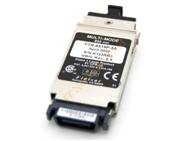 FTRJ-8519P-5A Finisar 2.125Gb/s 1000Base-SX Multi-mode Fiber Short Wave 550m 850nm Duplex LC Connector SFP Transceiver Module