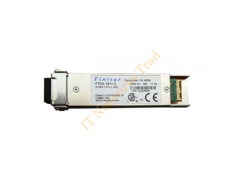 FTRX-1811-3 Finisar 10Gbps 10GBase-ZR/ZW Single-Mode Fiber 80km 1550nm Duplex LC Connector XFP Transceiver Module