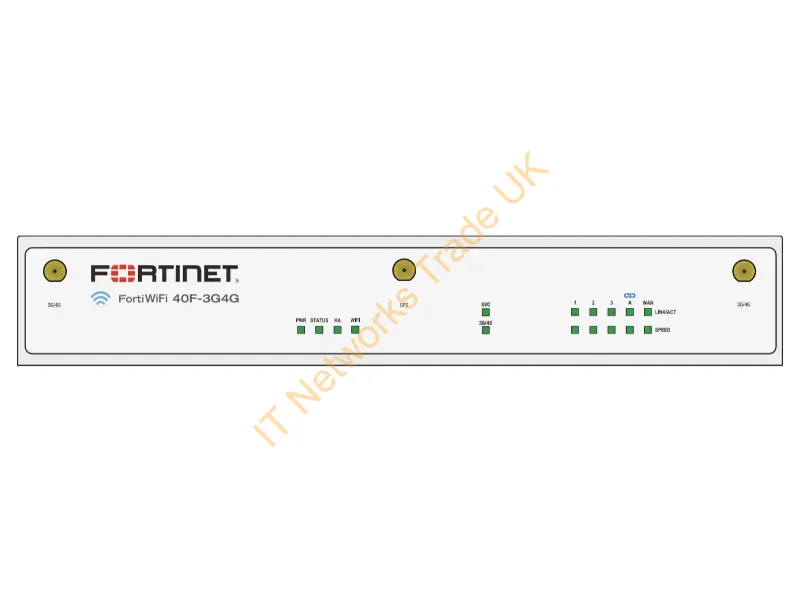 FWF40F3G4GIBDL80936 - Fortinet Fortiwif Fortiwifi 40F-3G4G Hardware Firewall Desktop 5 Gbit/S
