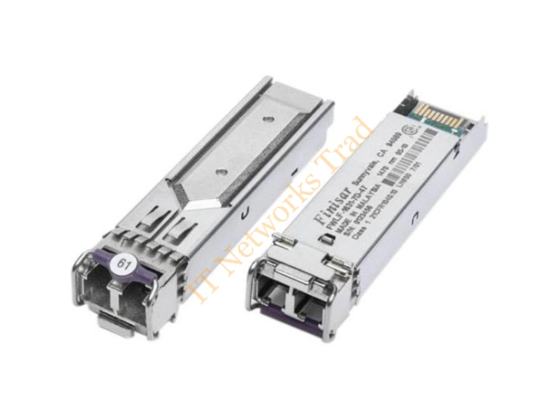 FWLF1634RL17 Finisar 4.25Gbps 1000Base-ZX DWDM Single-mode Fiber 80km 1563.86nm Duplex LC Connector SFP Transceiver Module