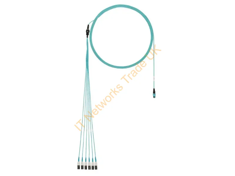 FX8RP7NUSQNF076 - Panduit Fx8Rp7Nusqnf076 Infiniband/Fibre Optic Cable 911.8" (23.2 M) 6X Lc Panmpo Ofnp Aqua Color