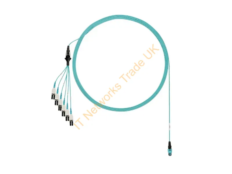 FXTRL8NUFSNM006 - Panduit Fxtrl8Nufsnm006 Infiniband/Fibre Optic Cable 236.2" (6 M) Panmpo 12X Lc Om3 Aqua Color